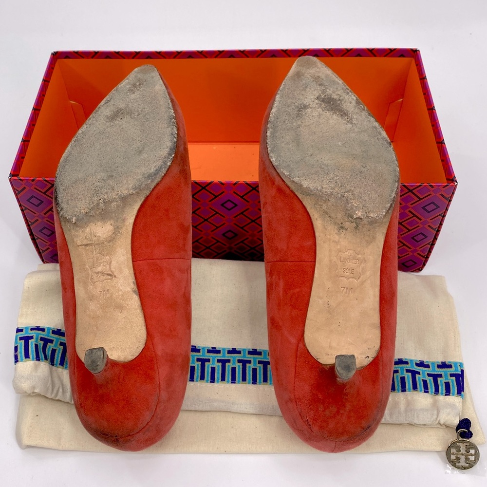 💕SALE💕 Tory Burch Elizabeth Poppy Orange - Picture 7 of 10